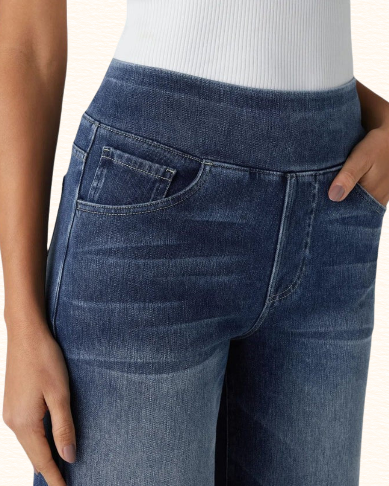 Pantalon À Jambes Larges Pour Femme | Taille Haute