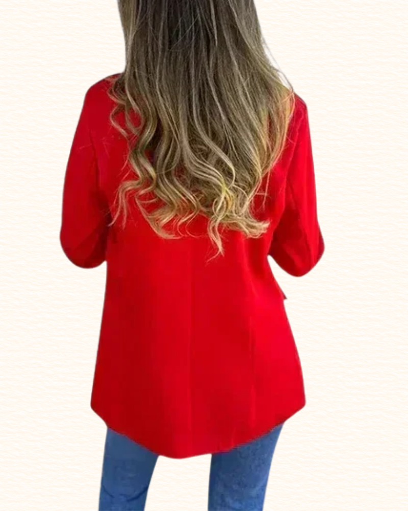 Blazer À Doublure Léopard Pour Femme | Poignets Contrastants