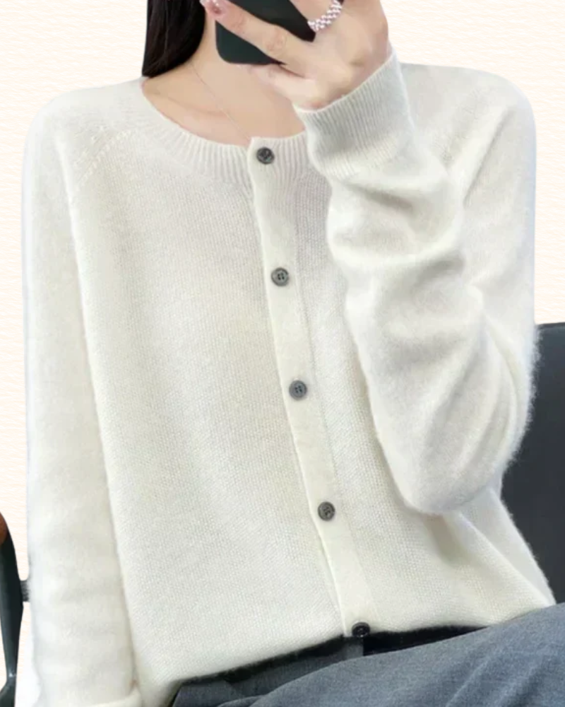 Gilet Boutonné Pour Femme | Col Rond