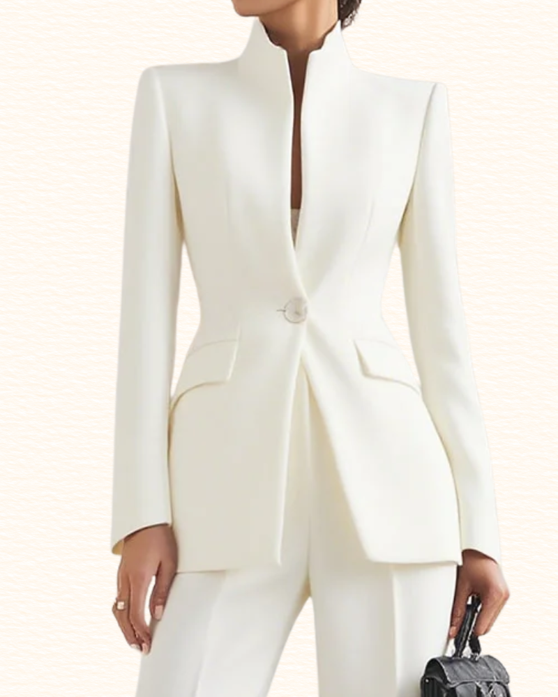 Tailleur Pantalon Évasé Pour Femme | Blazer Cintré