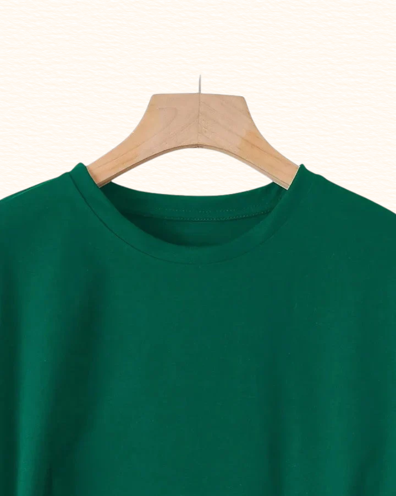 T-Shirt À Double Cœur Pour Femme | Col Rond