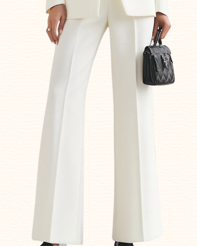 Tailleur Pantalon Évasé Pour Femme | Blazer Cintré