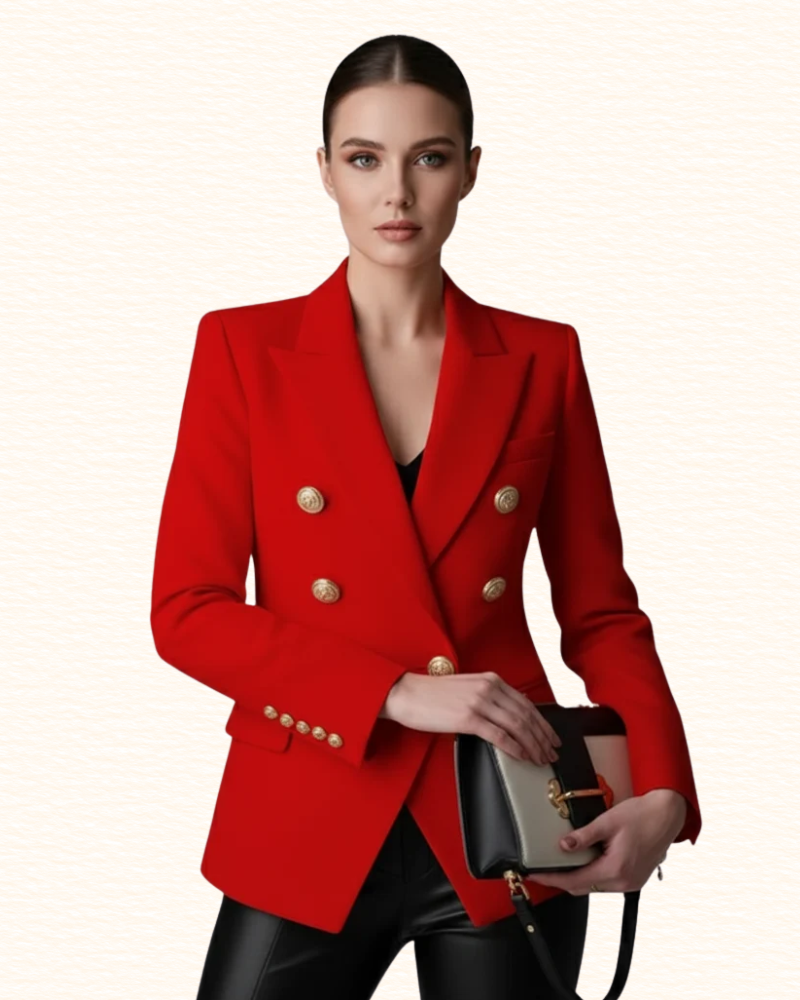 Blazer Croisé Pour Femme | Boutons Dorés