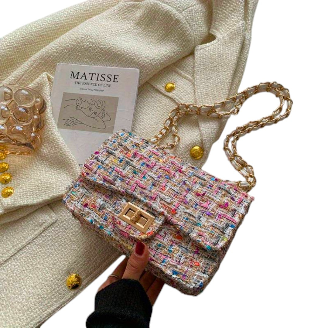 Sac À Main Texturé Pour Femme | Bandoulière Chaîne