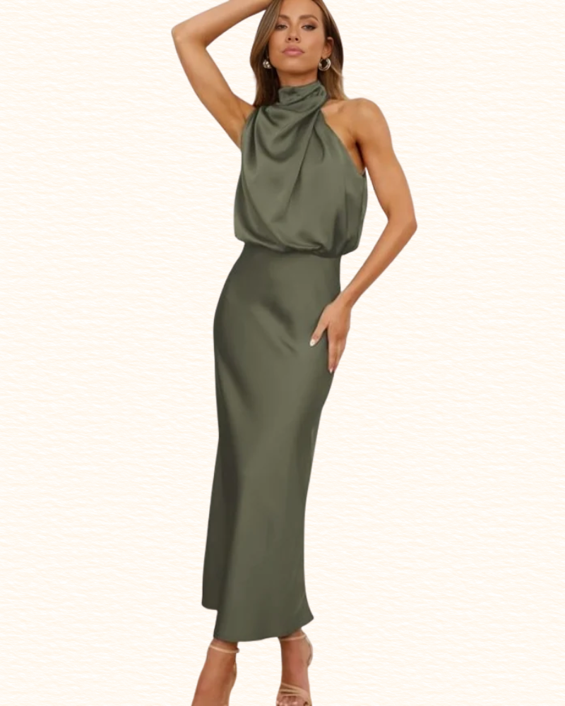Robe De Soirée Pour Femme | Encolure Tour De Cou