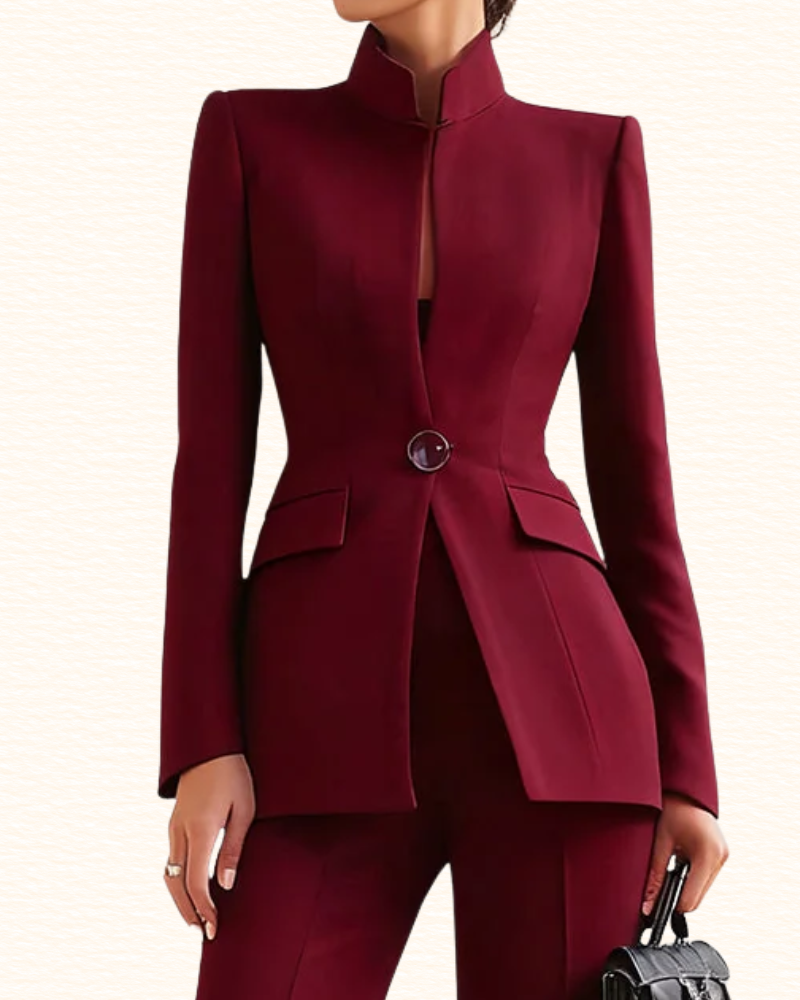 Tailleur Pantalon Évasé Pour Femme | Blazer Cintré