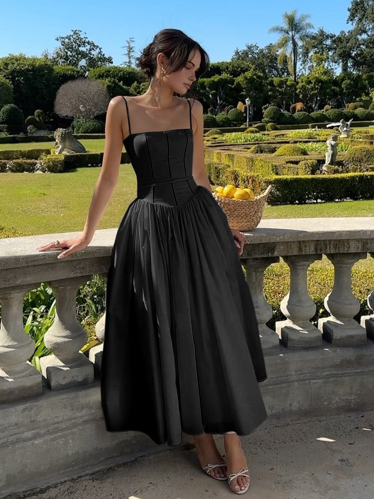 Robe Bustier Évasée Pour Femme | Midi