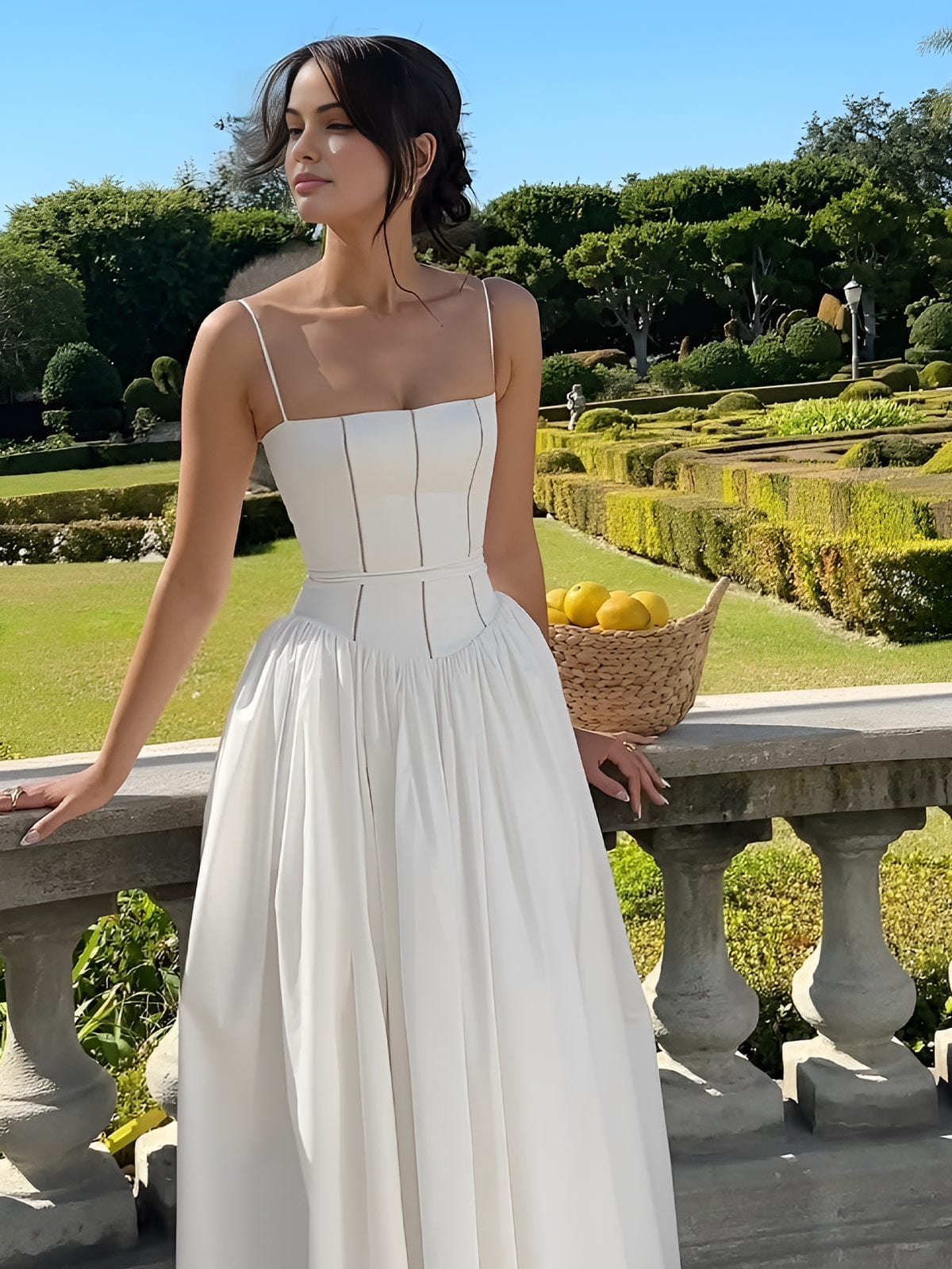 Robe Bustier Évasée Pour Femme | Midi
