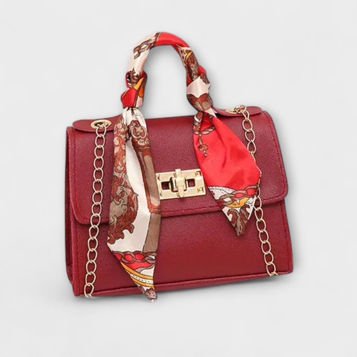 Sac À Main Structuré Pour Femme | Foulard Décoratif