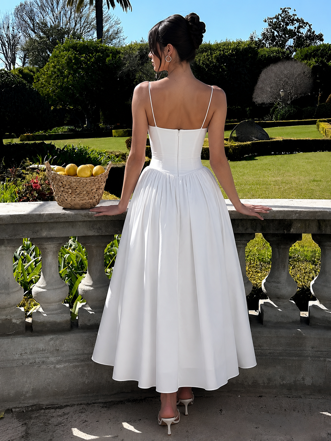 Robe Bustier Évasée Pour Femme | Midi