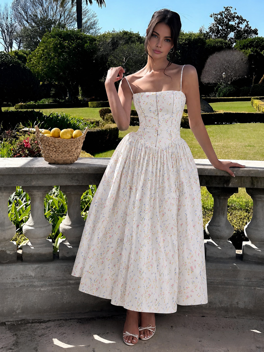 Robe Bustier Évasée Pour Femme | Midi