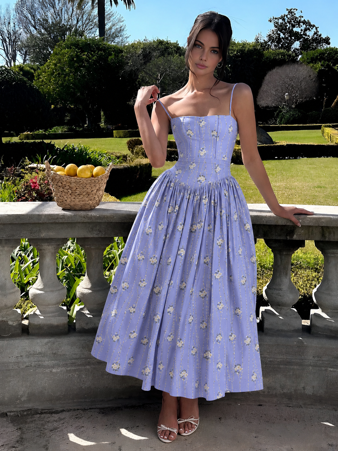 Robe Bustier Évasée Pour Femme | Midi