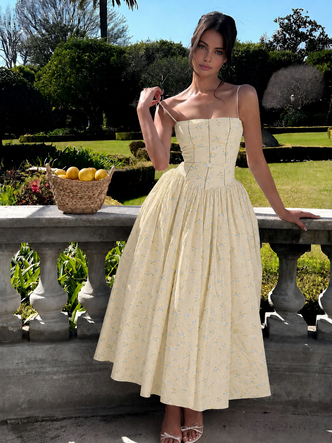 Robe Bustier Évasée Pour Femme | Midi