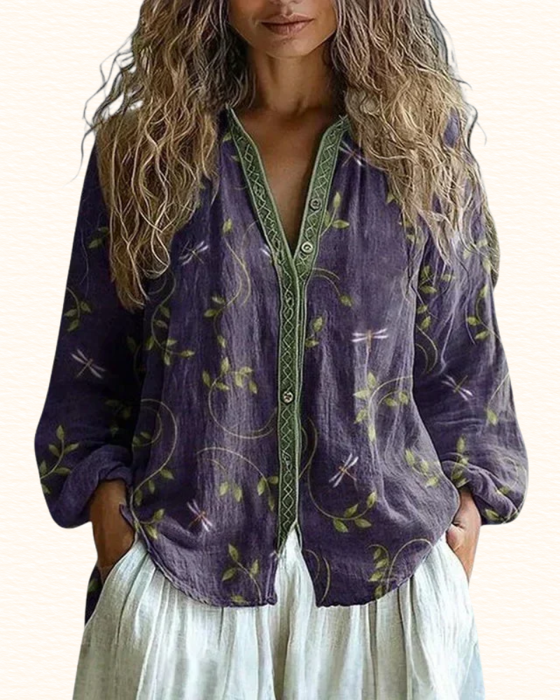 Blouse Imprimée Pour Femme | Coupe Ample