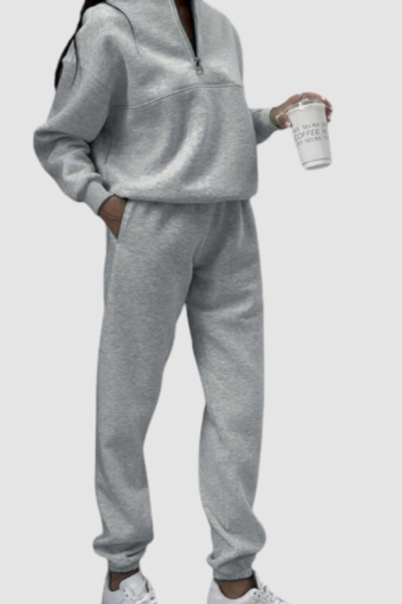 Ensemble Pull Et Pantalon Pour Femme | Col Zippé