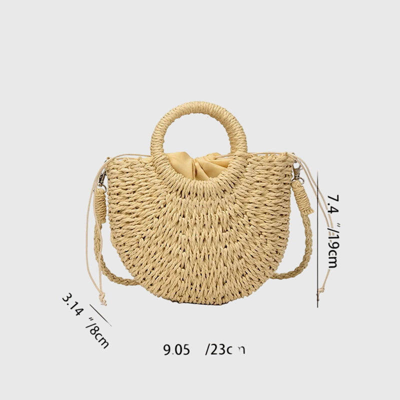 Sac À Main Demi-Lune Pour Femme | Anses Rondes
