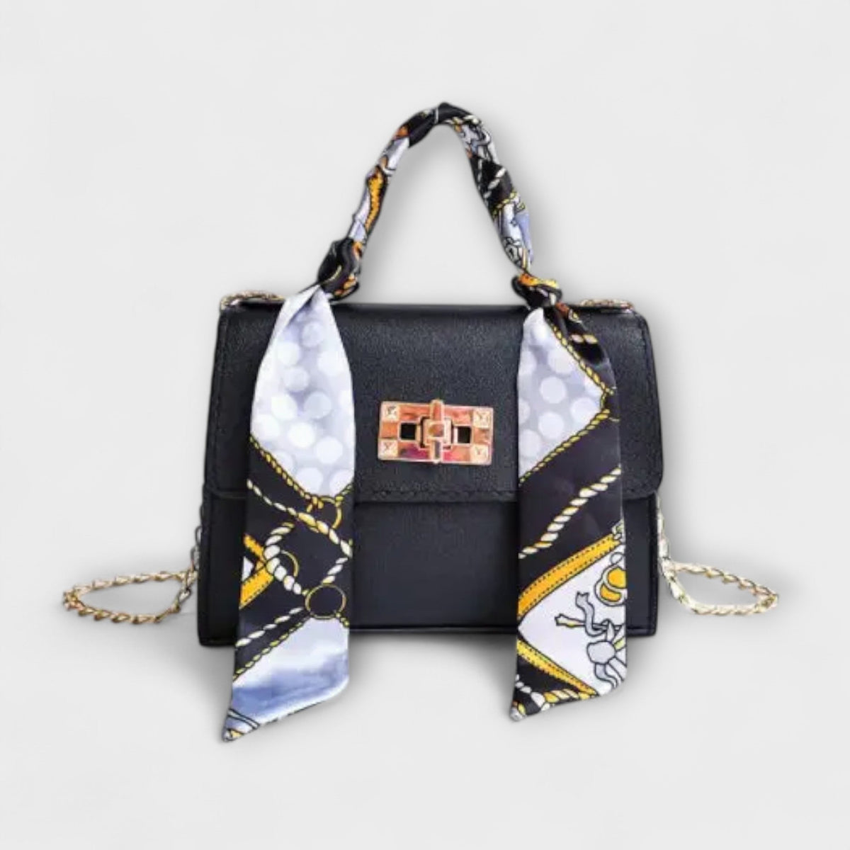 Sac À Main Structuré Pour Femme | Foulard Décoratif